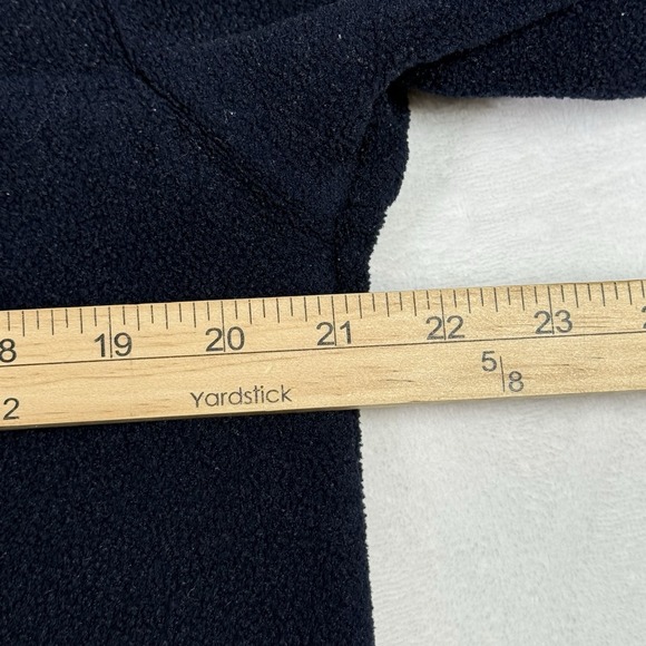 Vintage J. Crew Sweater Oarsman Mens Small Navy Quarter Zip Fleece Pullover USA‎ - Picture 6 of 7